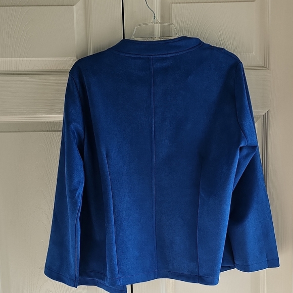 NEW FME Blue Decorative Button Women's Double Breasted Blazer Size XXL - Picture 7 of 12